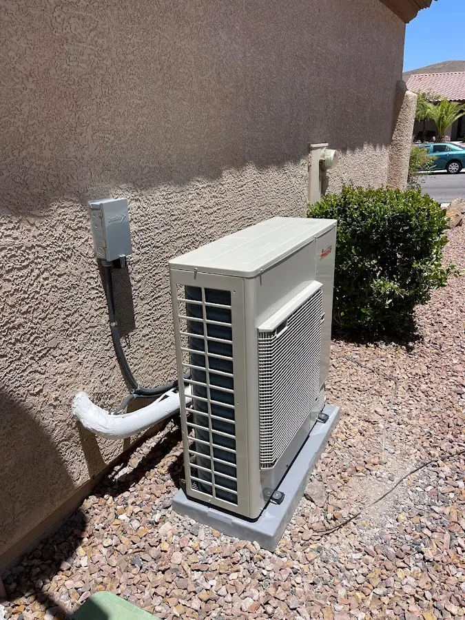 Residential air conditioning condenser unit in Cortez